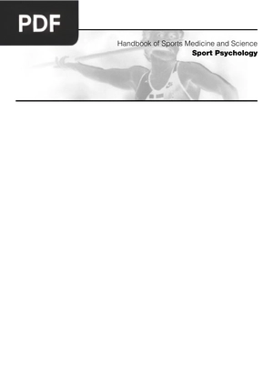 Handbook of Sports Medicine and Science - Sport Psychology