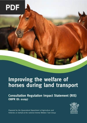 Improving the Welfare Of Horses During Land Transport