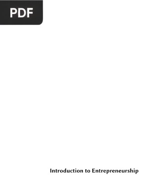 Introduction to Entrepreneurship