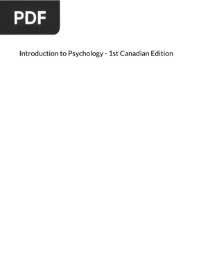 Introduction to Psychology