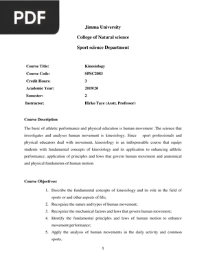 Kinesiology