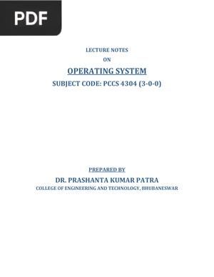 Operating Systems