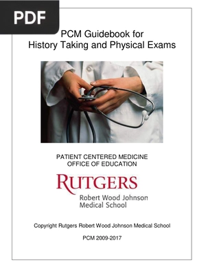 PCM Guidebook for History Taking and Physical Exam