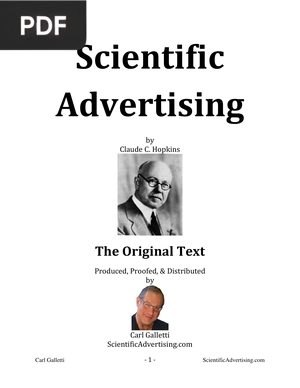 Scientific Advertising