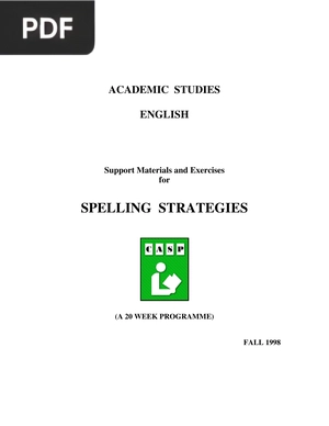 Spelling Strategies
