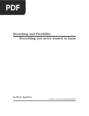 Stretching and Flexibility - Everything you never wanted to know