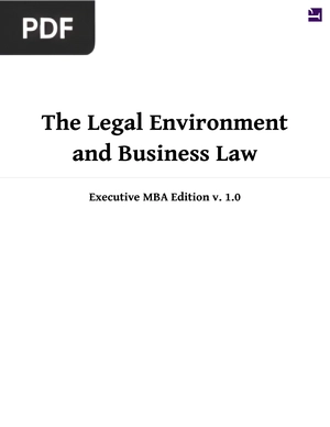 The Legal Environment and Business Law