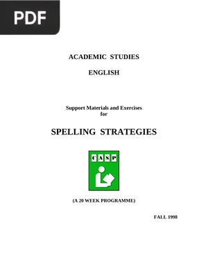 Spelling Strategies
