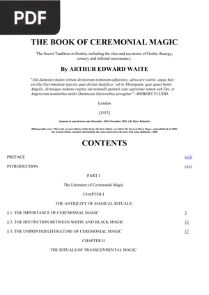 The Book Of Ceremonial Magic