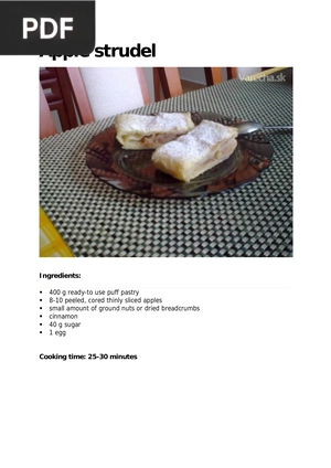 Apple strudel