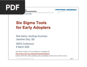 Six Sigma Tools for Early Adopters
