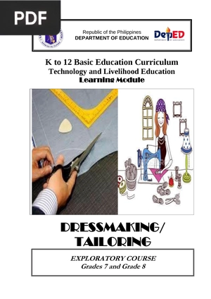 Dressmaking/Tailoring