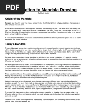 Introduction to Mandala Drawing