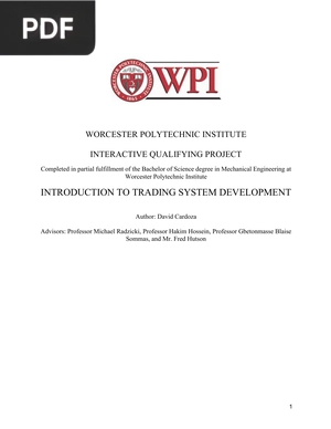 Introduction to Trading System Development