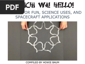 Origami for Fum, Science uses, and Spacecraft Application (Presentation)