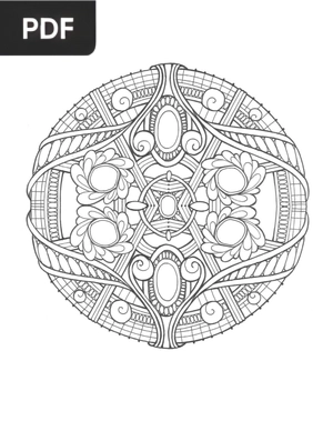 Palace Mandala coloring page