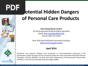 Potential Hidden Dangers of Personal Care Products (Presentation)