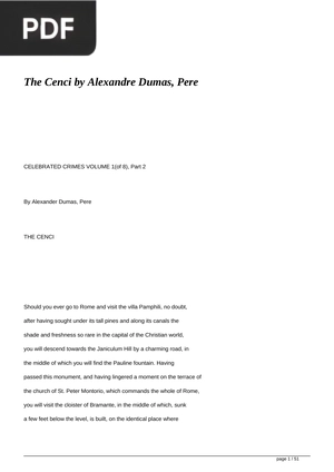 The Cenci