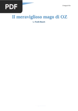 Il meraviglioso mago di Oz (The Wonderful Wizard of OZ)