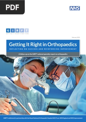 Getting it Right in Orthopaedics