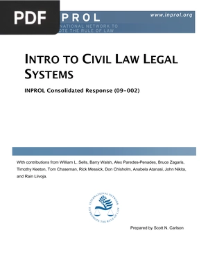 Intro to civil law legal systems