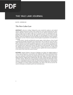 The New Labor Law
