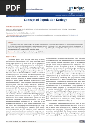 Concept of Population Ecology (Article)