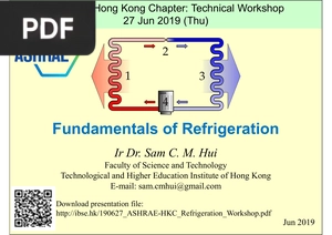 Fundamentals of Refrigeration (Presentation)