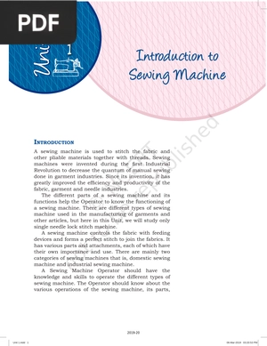 Introduction to Sewing Machine