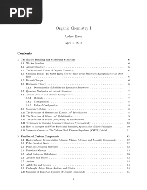 Organic Chemistry I