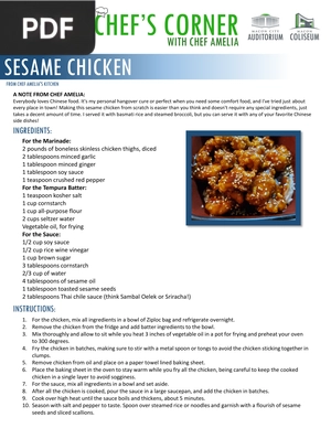 Sesame Chicken