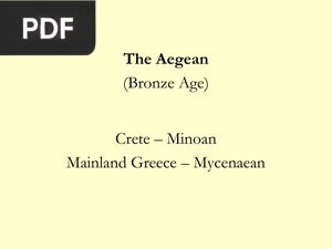 The Aegean (Bronze Age) (Presentation)