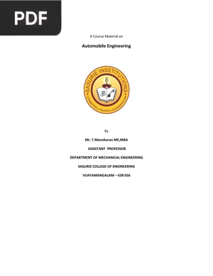 Automobile Engineering