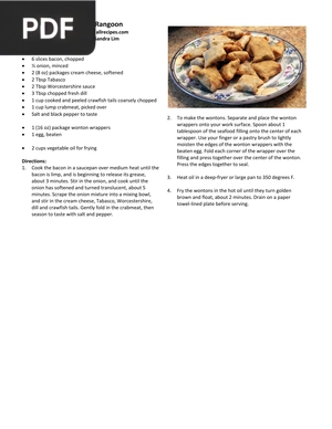 Cajun Crab Rangoon