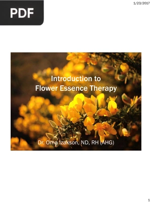 Introduction to Flower Essence Therapy (Presentation)