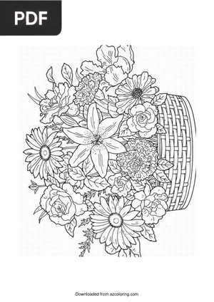 Printable Flower Coloring Page
