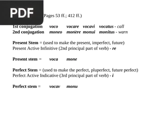 Regular Verbs