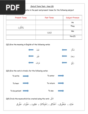 End of term assessment