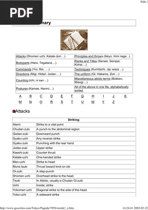 Aikido Dictionary