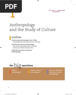 Anthropology and the Study of Culture