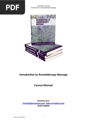 Introduction to Aromatherapy Massage