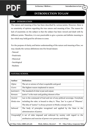 Introduction to Law