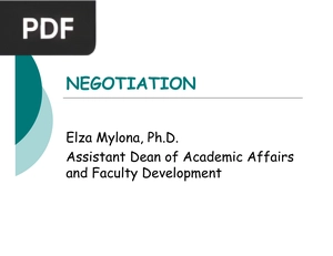 Negotiation