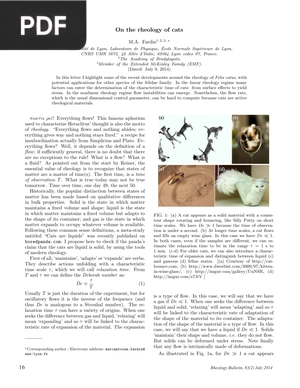 On the rheology of cats