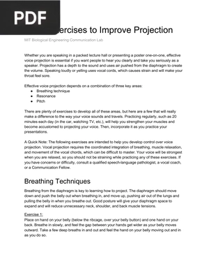Vocal Exercises to Improve Projection