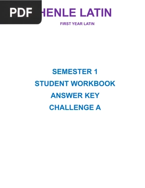 Student Workbook