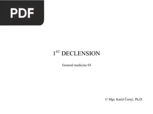 1St Declenasion (Power Point Presentation)