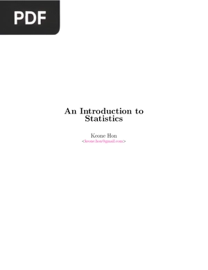 An Introduction to Statistics