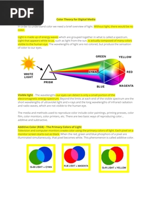 Color Theory for Digital Media (Article)