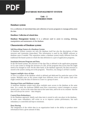 Database Management Systems